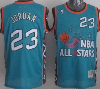 1996 All-Star #23 Michael Jordan Green Swingman Throwback Jersey - Zenithce