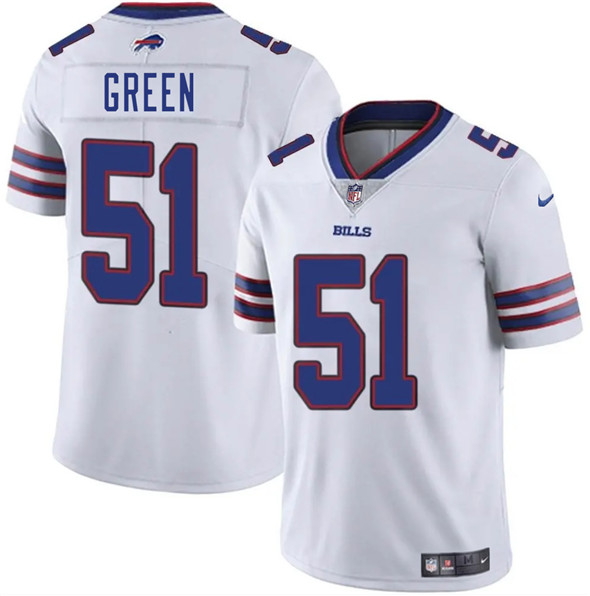 Buffalo Bills #51 Kendrick Green White 2025 Vapor Untouchable Limited Stitched Jersey - Zenithce