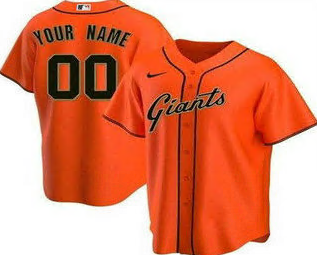 San Francisco Giants Customized Orange Cool Base Jersey - Zenithce