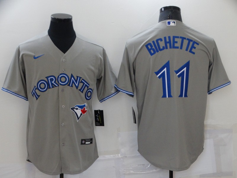 Toronto Blue Jays #11 Bo Bichette Gray Cool Base Stitched Jersey - Zenithce