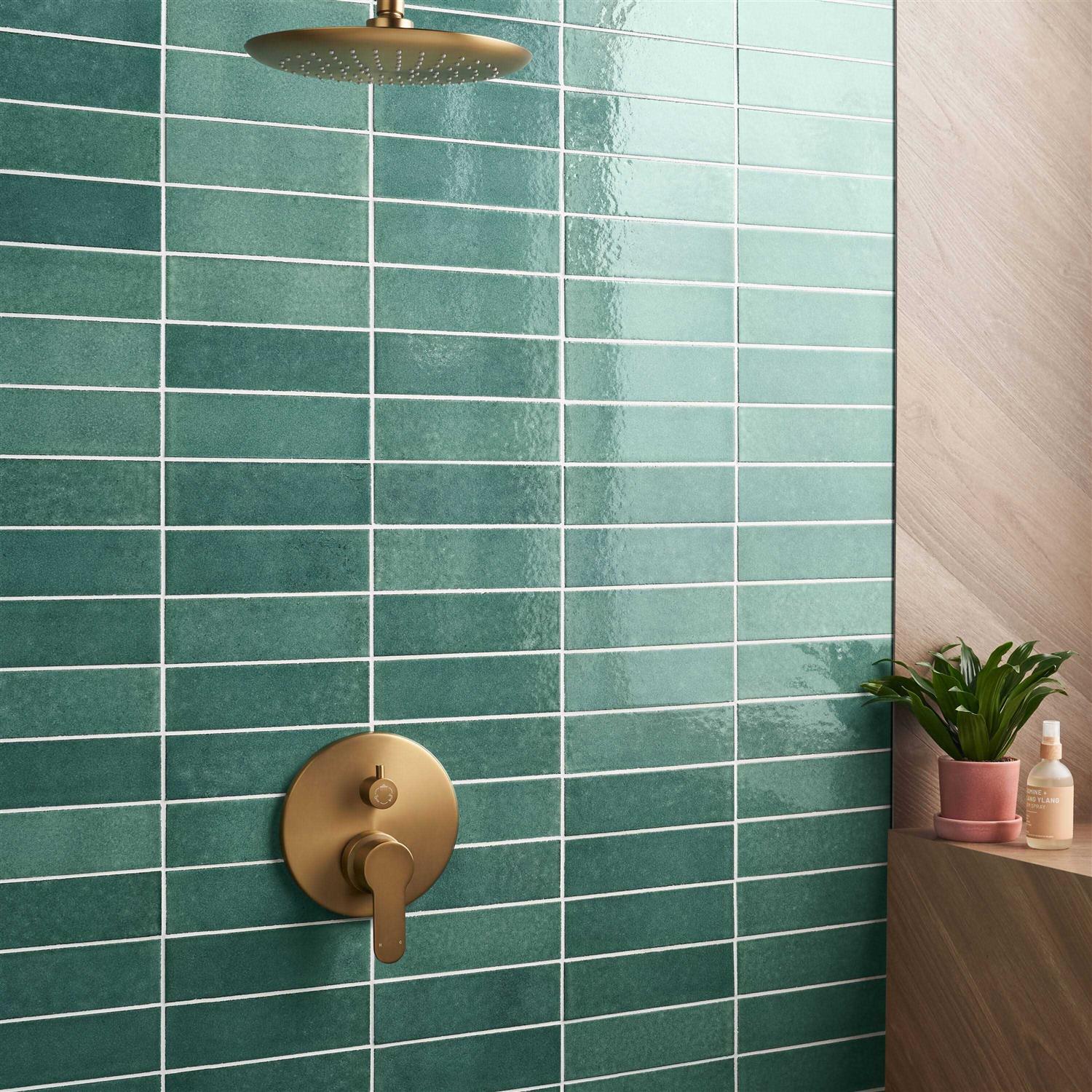Ivy Hill Tile Vibe 2.36 in. x 7.87 in. Glossy Lava Stone Cement Subway Wall Tile - Zenithce