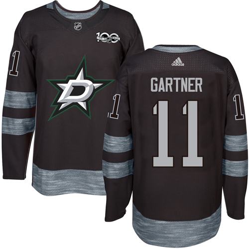 Stars #11 Mike Gartner Black 1917-2017 100th Anniversary Stitched Jersey - Zenithce