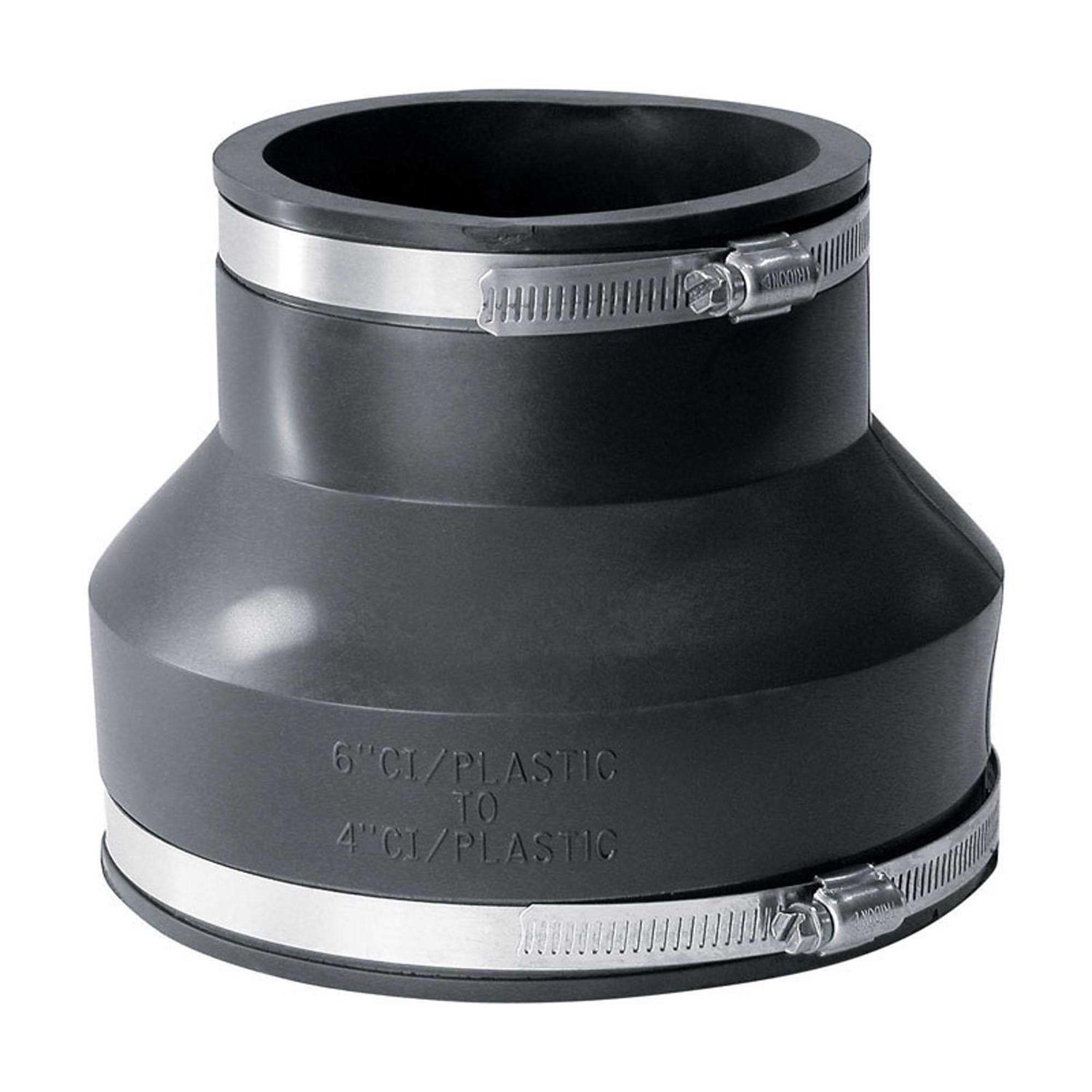 Fernco XL 1056-332 Flexible Pipe Coupling 3” CI/Plastic/Steel to 3” CI/Plastic/Steel - Zenithce