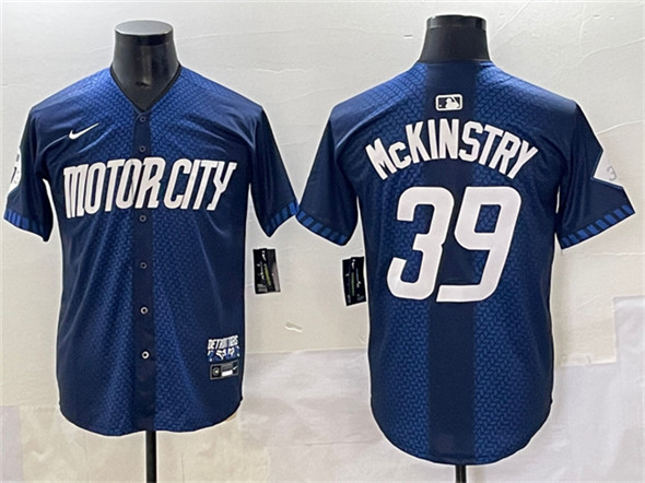 Detroit Tigers #39 Zach McKinstry 2024 Navy City Connect Cool Base Limited Stitched Jersey - Zenithce
