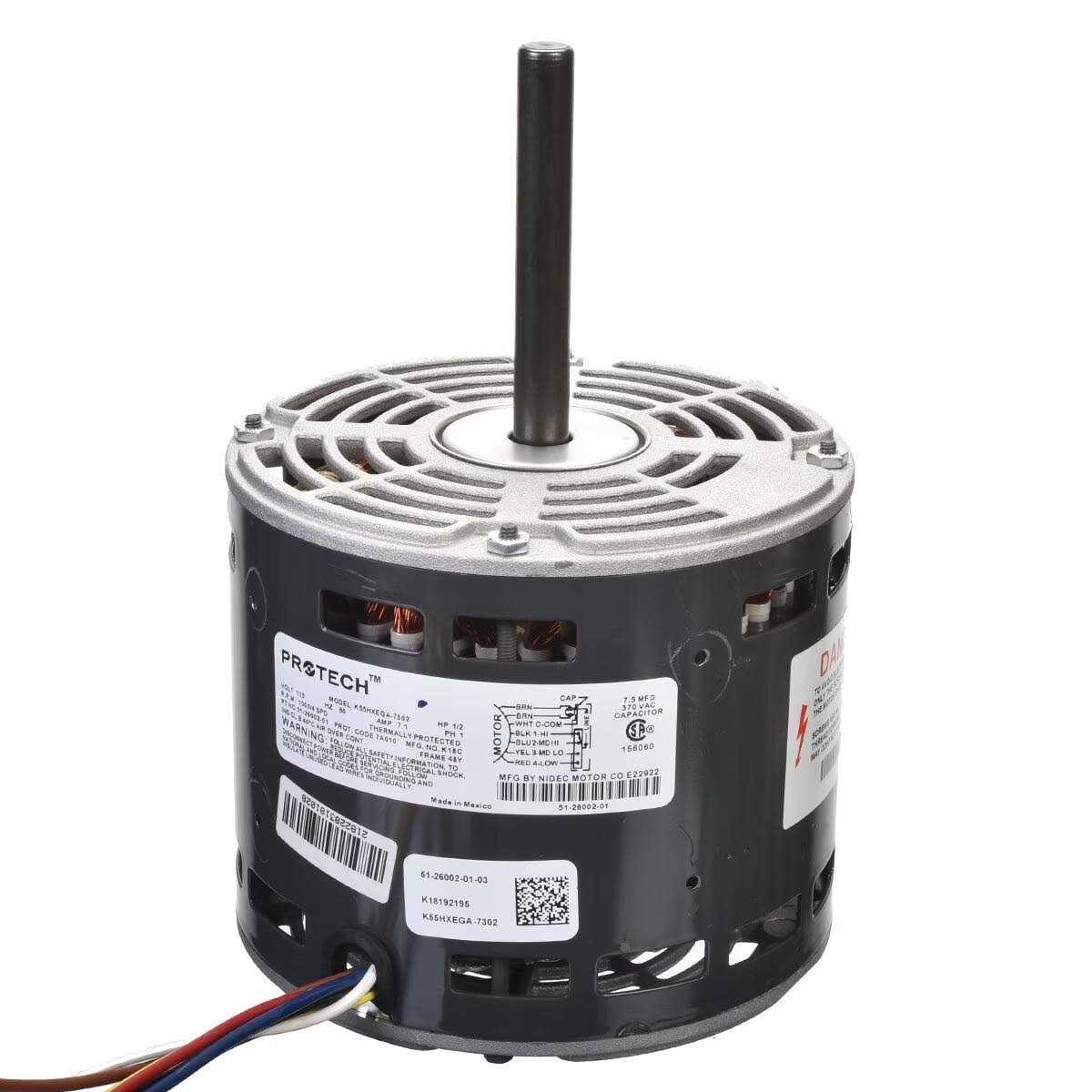 Rheem 51-24070-02 Blower Motor 1/2 HP - Zenithce