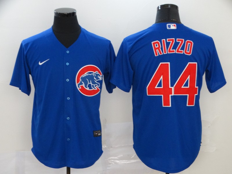 Chicago Cubs #44 Anthony Rizzo Blue Cool Base Stitched Jersey - Zenithce