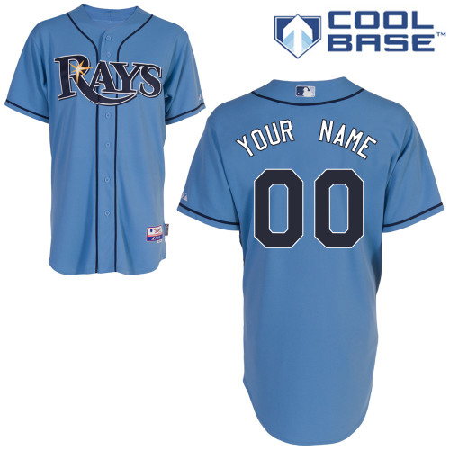 Rays Customized Authentic Light Blue Cool Base MLB Jersey - Zenithce
