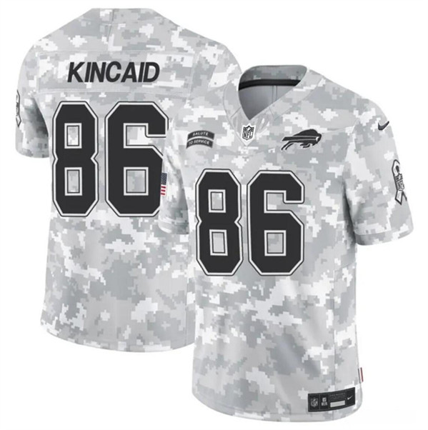 Buffalo Bills #86 Dalton Kincaid 2024 F.U.S.E. Arctic Camo Salute To Service Limited Stitched Jersey - Zenithce