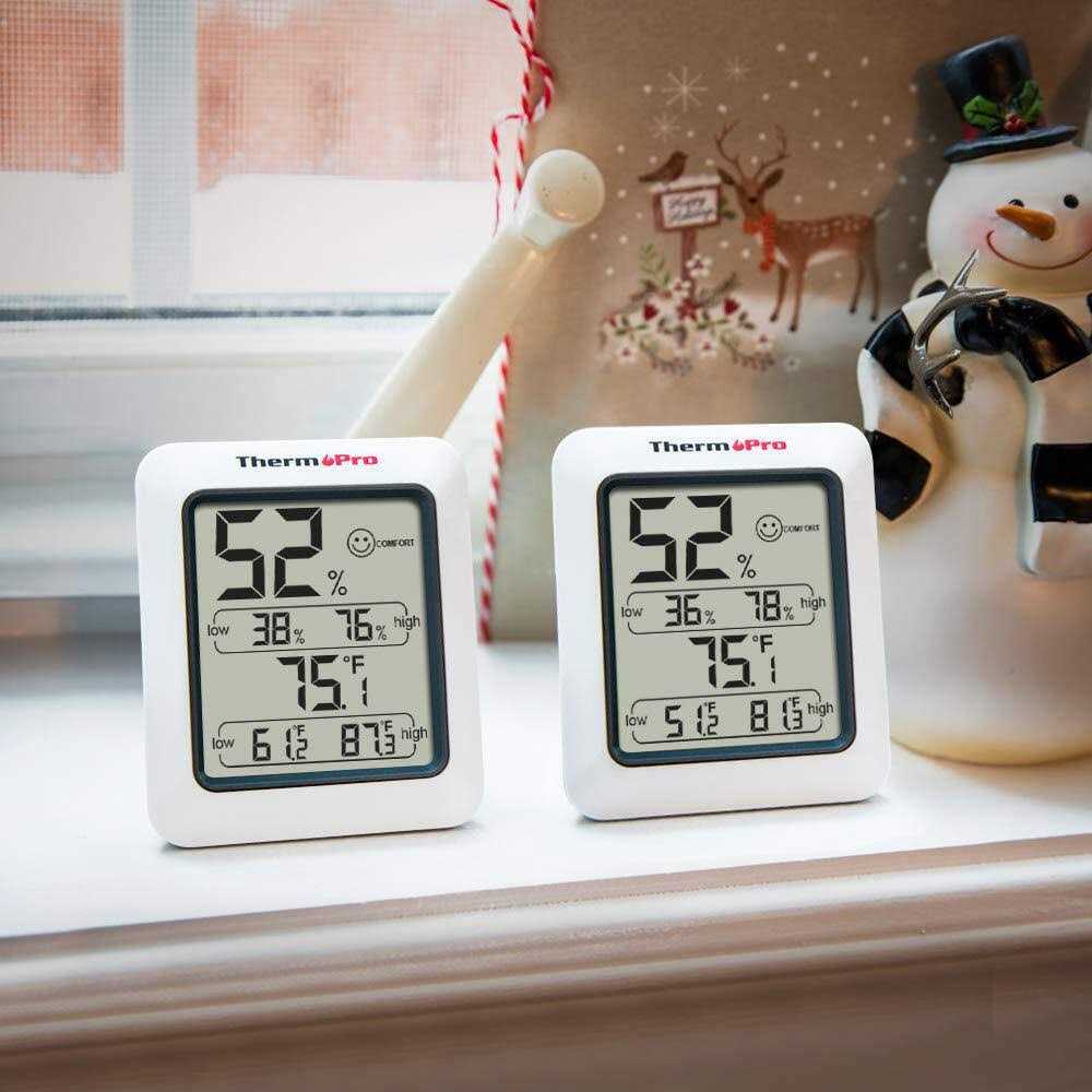 ThermoPro TP50 Digital Hygrometer Indoor Thermometer Room Thermometer and Humidity Gauge with Temperature Humidity Monitor - Zenithce
