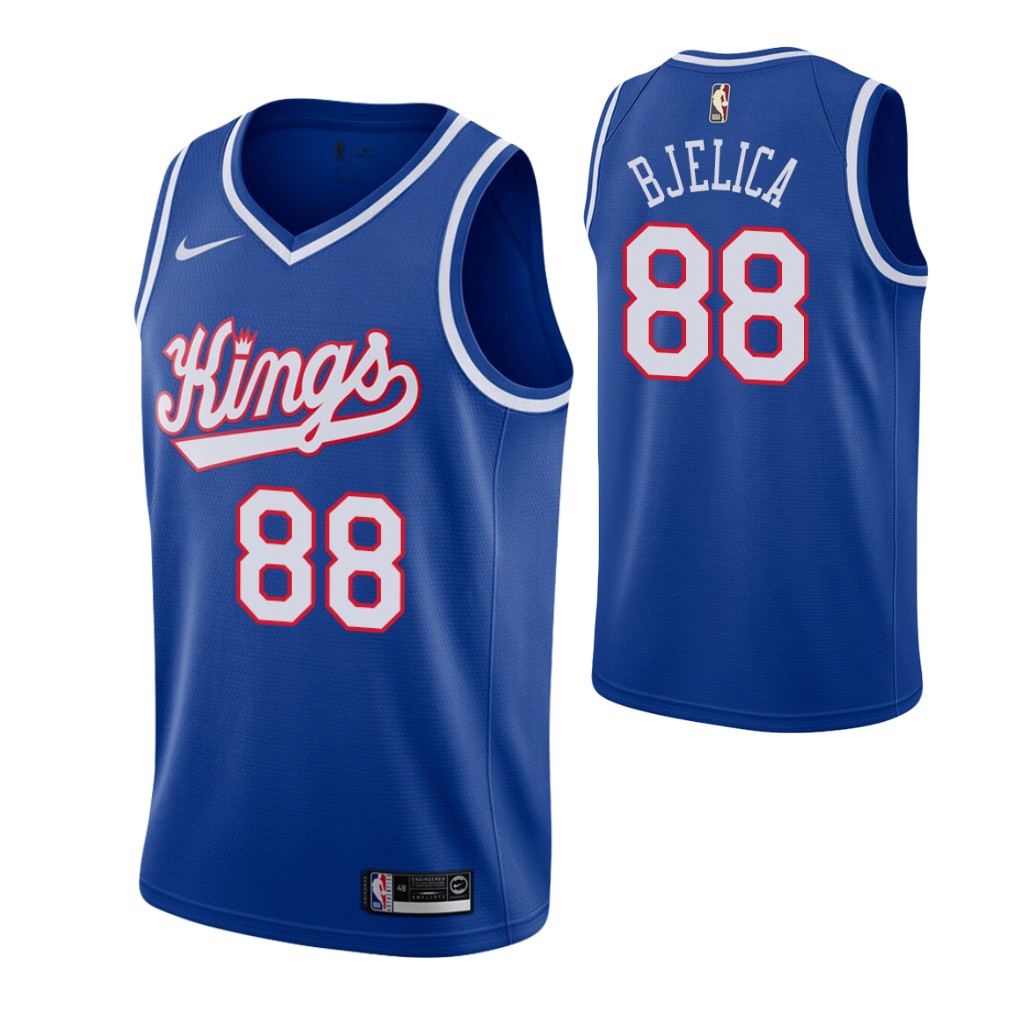 Sacramento Kings #88 Nemanja Bjelica Blue 2019-20 Hardwood Classics Jersey - Zenithce