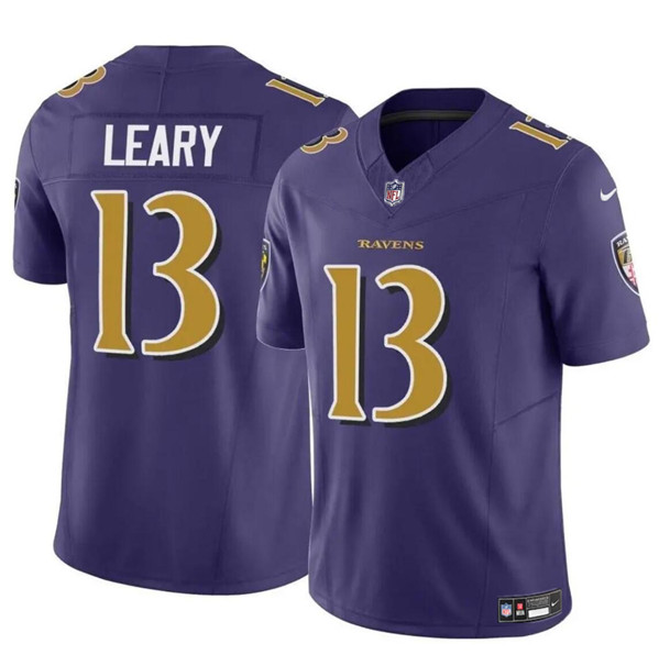 Baltimore Ravens #13 Devin Leary Purple 2023 F.U.S.E. Vapor Limited Jersey - Zenithce