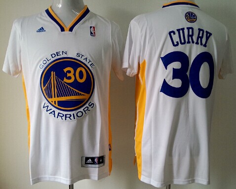 Golden State Warriors #30 Stephen Curry Revolution 30 Swingman White Short-Sleeved Jersey - Zenithce