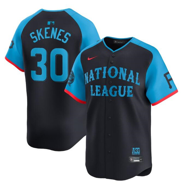 National League #30 Paul Skenes Navy 2024 All-Star Limited Stitched Jersey - Zenithce