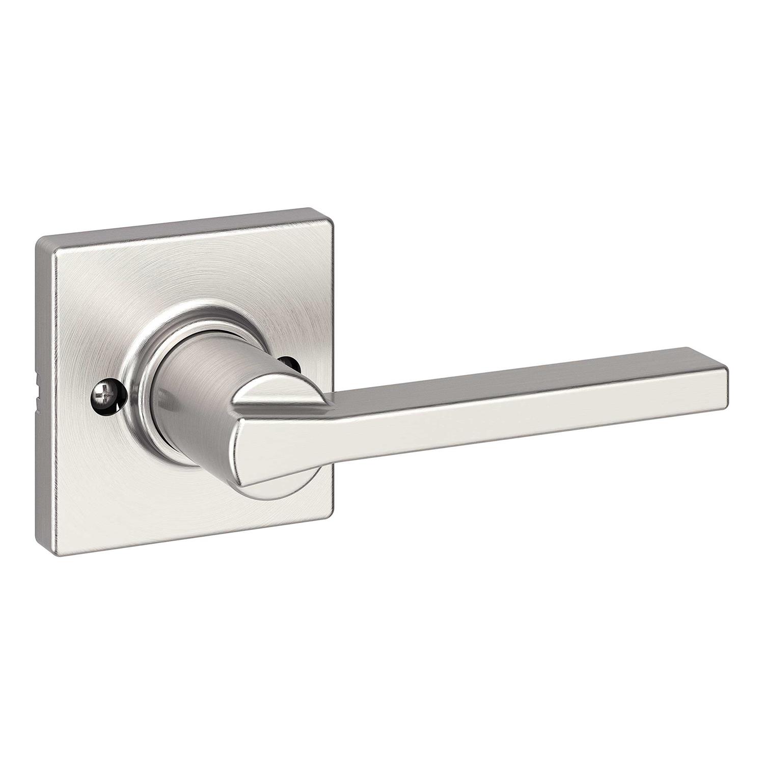Kwikset Breton Door Lever Half Dummy with Square Rose 488BRNLSQT-514 - Zenithce