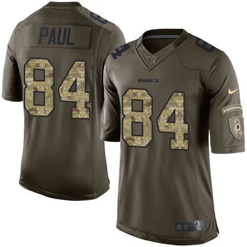 Redskins #84 Niles Paul Green Stitched Limited Salute To Service Nike Jersey - Zenithce