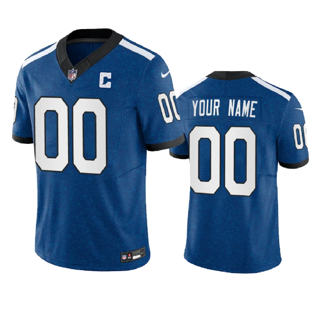 Indianapolis Colts Custom Royal 2023 F.U.S.E. Indiana Nights Limited Stitched Jersey - Zenithce