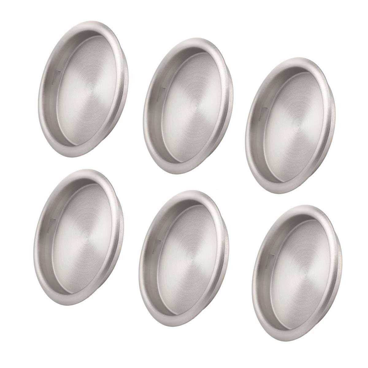 kovosch 8 pack Closet Door Finger Pull black 2-1/8a round sliding Closet Finger Door - Zenithce