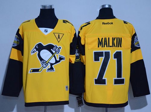 Penguins #71 Evgeni Malkin Gold 2017 Stadium Series Stitched Jersey - Zenithce