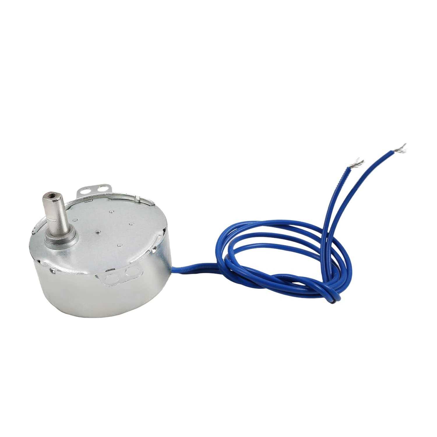 Fielect Synchronous Motor AC 110V Turntable Motor CW/CCW Direction 4W TYC-50 Double Flat Tapping Shaft - Zenithce