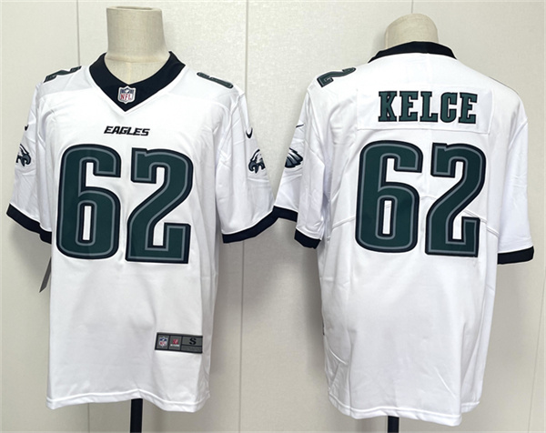 Philadelphia Eagles #62 Jason Kelce White 2024 New Vapor Untouchable Limited Football Stitched Jersey - Zenithce