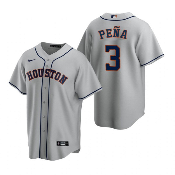 Houston Astros #3 Jeremy Pena Gray Cool Base Stitched Jersey - Zenithce