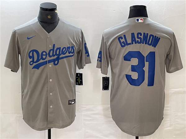 Los Angeles Dodgers #31 Tyler Glasnow Gray Cool Base Stitched Jersey - Zenithce