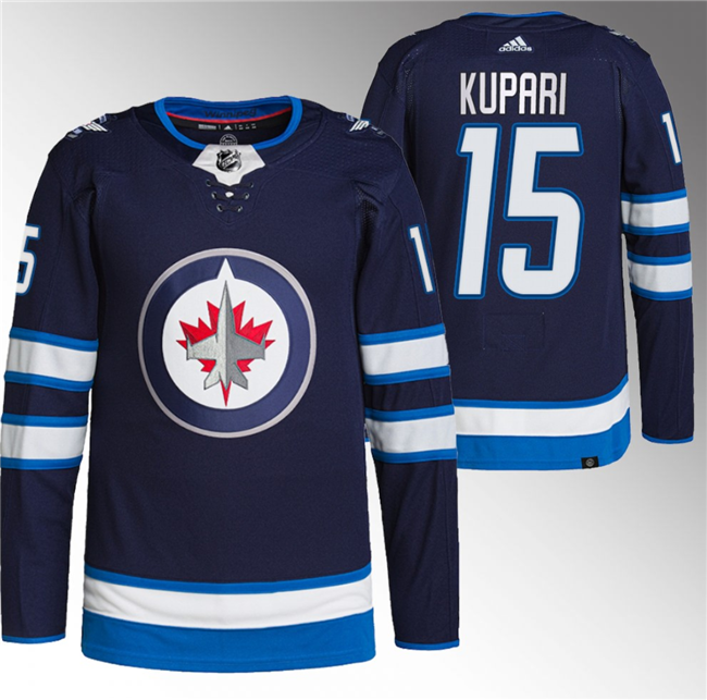 Winnipeg Jets #15 Rasmus Kupari Navy Stitched Jersey - Zenithce