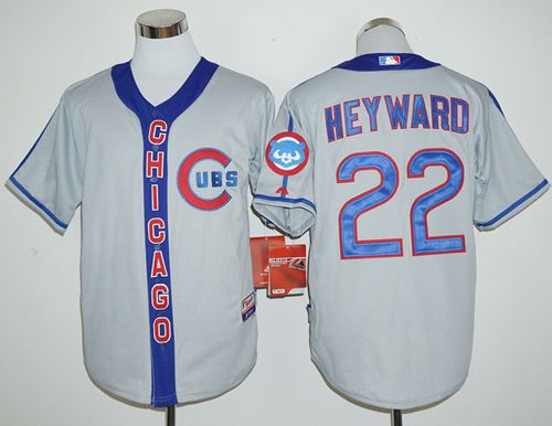 Cubs #22 Jason Heyward Grey Cooperstown Stitched Jersey - Zenithce