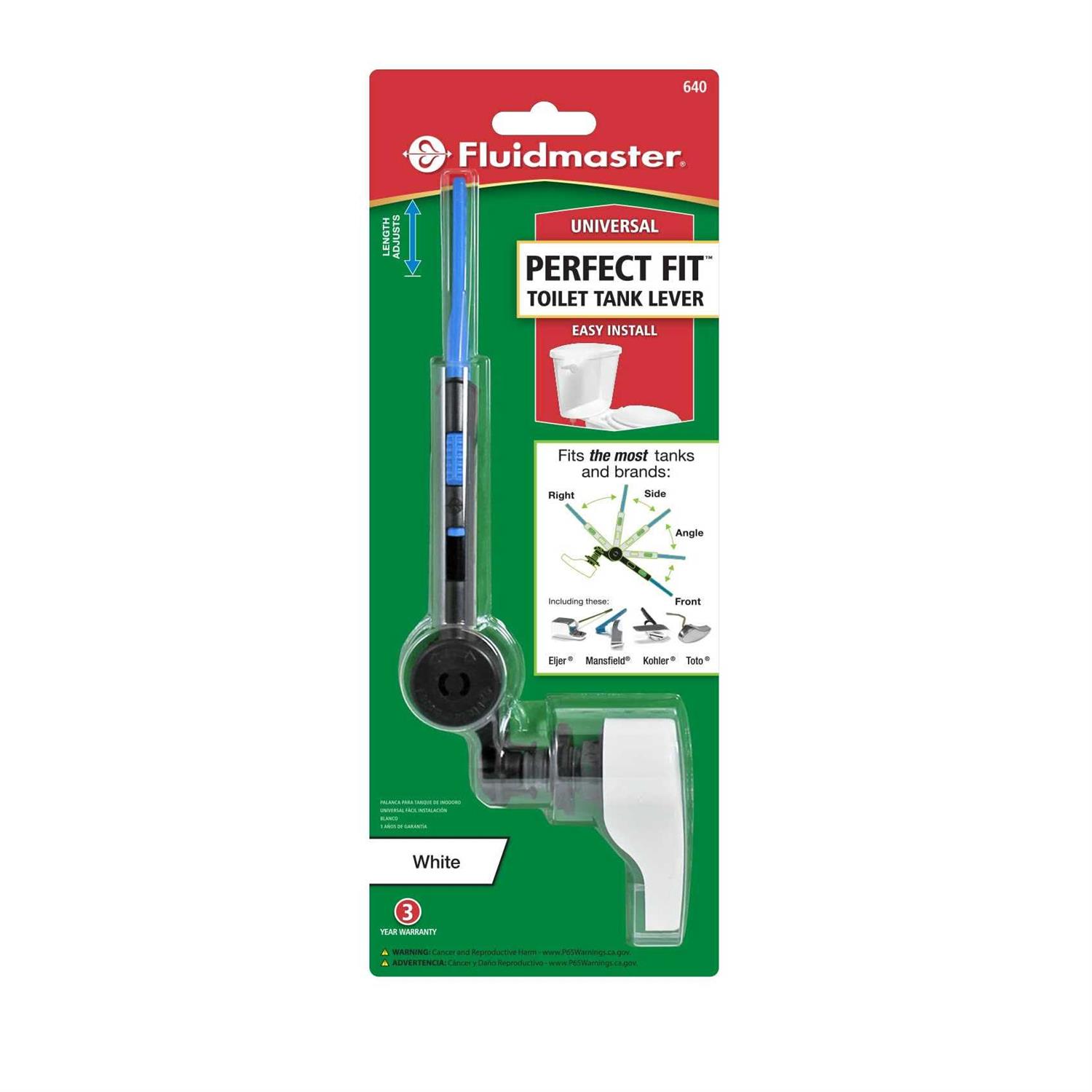Fluidmaster Perfect Fit Universal Toilet Tank Lever - Zenithce