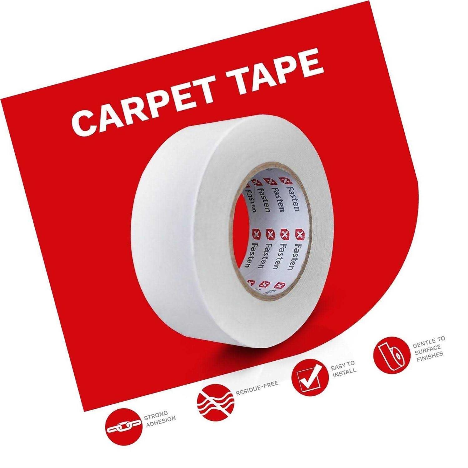Xfasten Carpet Tape for Hardwood Floors 2”x10yds No Residue Rug Tape Hardwood Floor - Zenithce