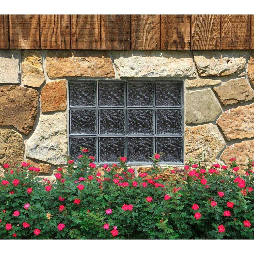 Seves 3 in. Thick Series 3 in. Wave Pattern Glass Block - Zenithce