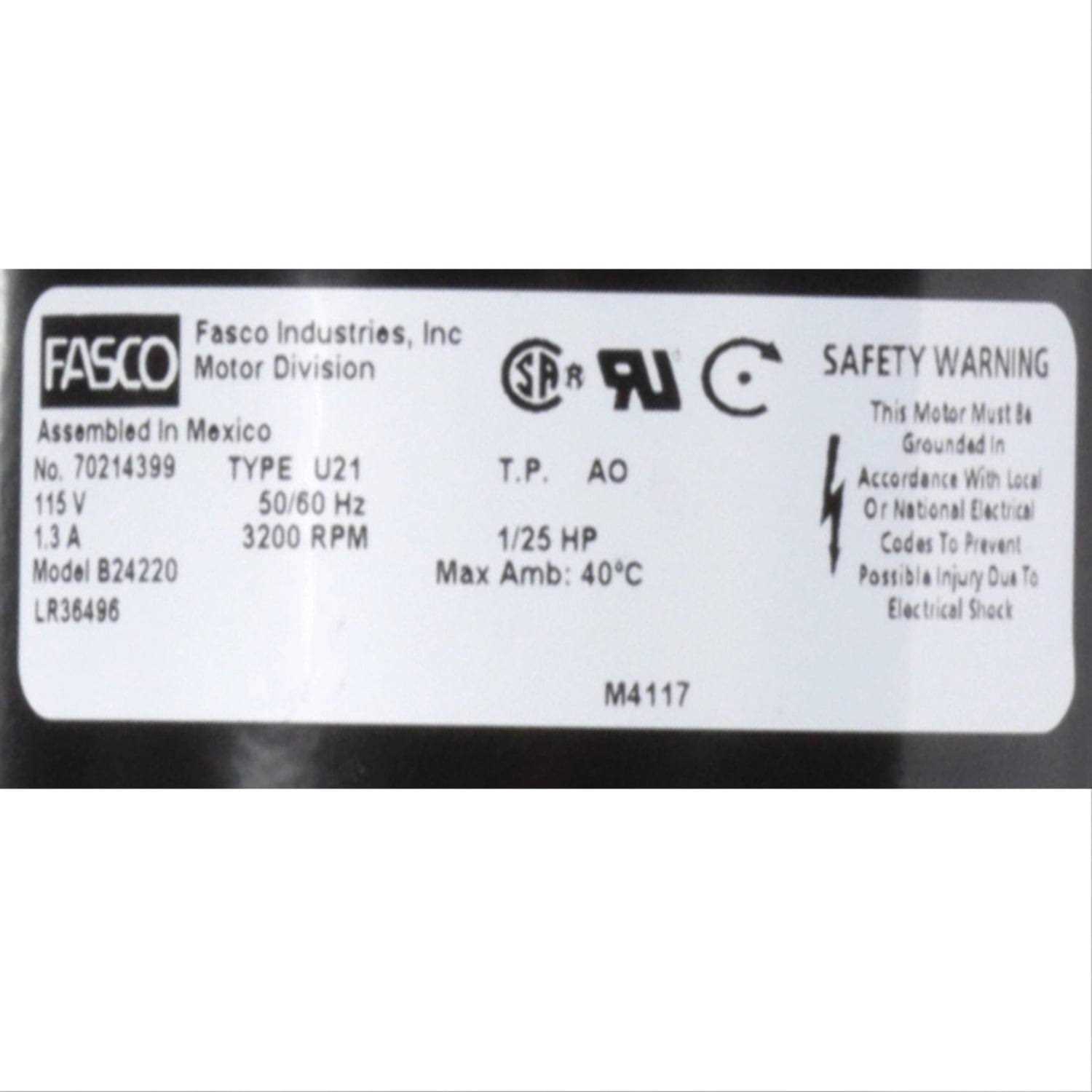Fasco A984 OEM Blower - Zenithce