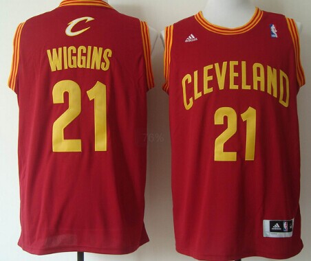 Cleveland Cavaliers #21 Andrew Wiggins Revolution 30 Swingman Red Jersey - Zenithce