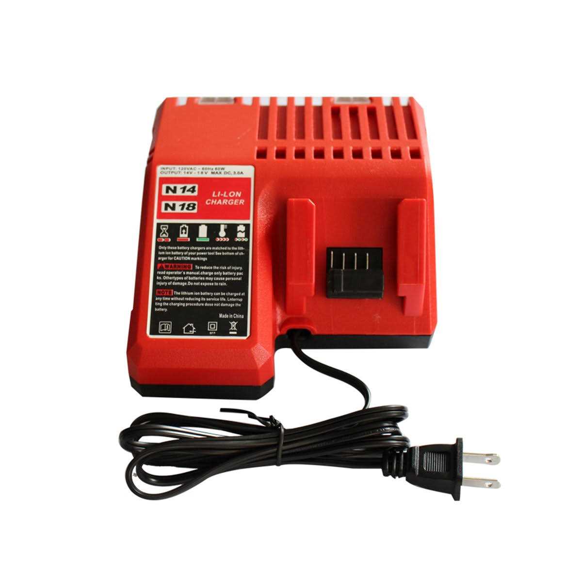 Replacement Charger Compatible with 12 Volt Battery Charger Genuine OEM Compatible with 48-59-2401 Lithium Ion Battery with LED Indicating - Zenithce