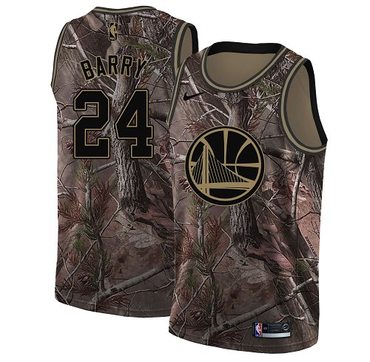 Golden State Warriors #24 Rick Barry Camo Swingman Realtree Collection Jersey - Zenithce