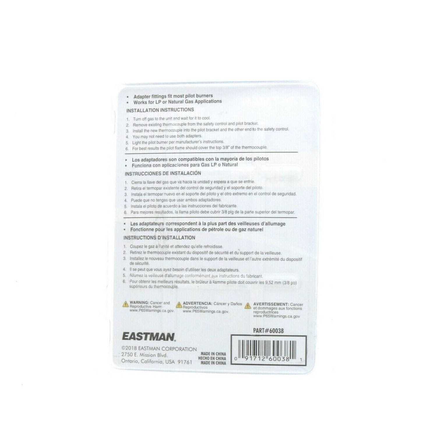 Eastman Gas Range Connector & Installation Kit - Zenithce