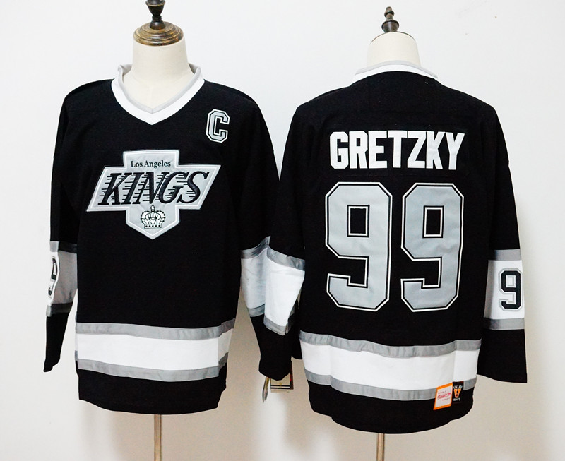 Los Angeles Kings #99 Wayne Gretzky Black Throwback CCM Stitched Jersey - Zenithce