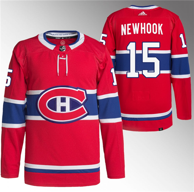 Montreal Canadiens #15 Alex Newhook Red Stitched Jersey - Zenithce