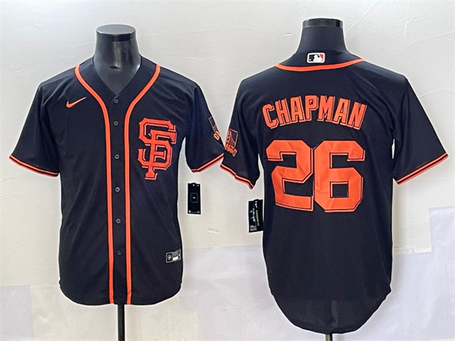 San Francisco Giants #26 Matt Chapman Black Cool Base Stitched Jersey - Zenithce