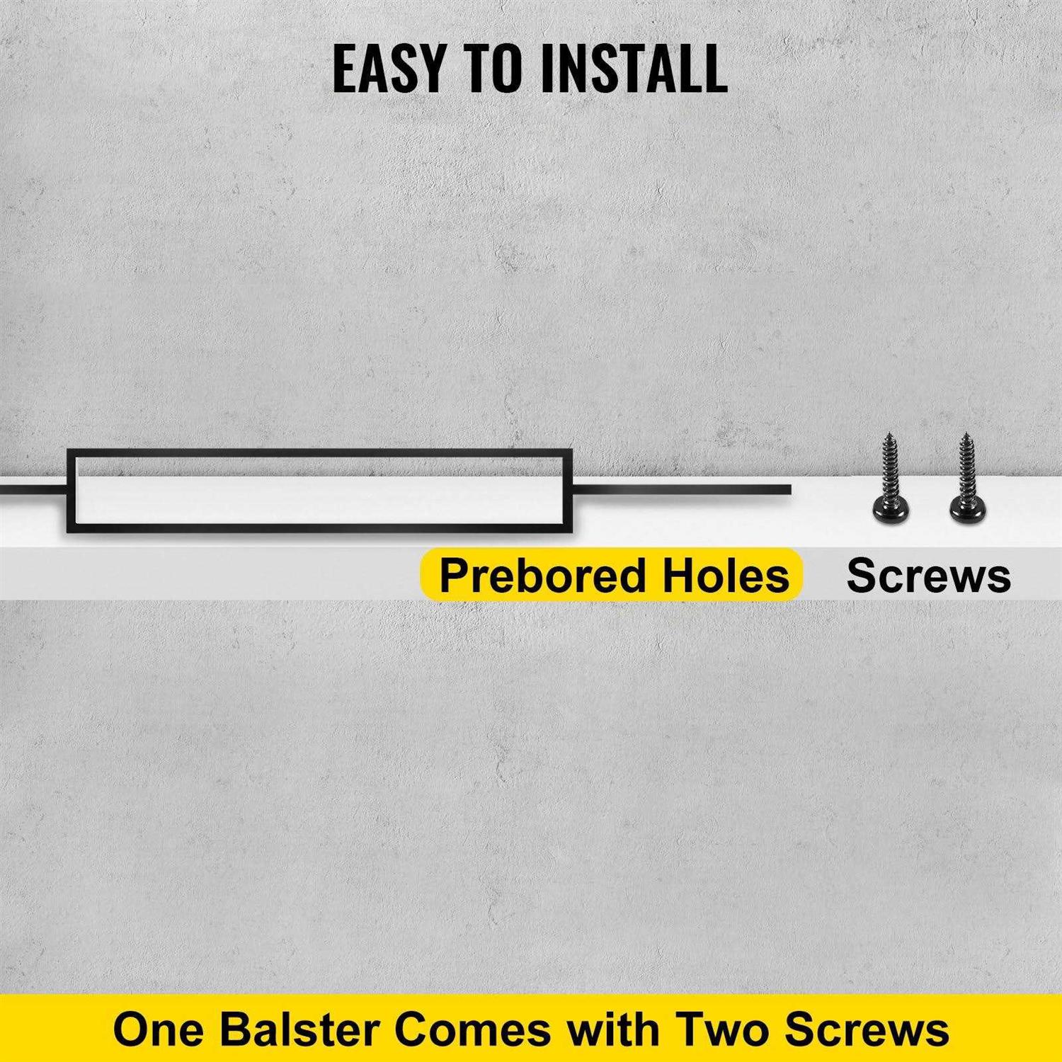 VEVOR Metal Spindles Deck Balusters - Zenithce