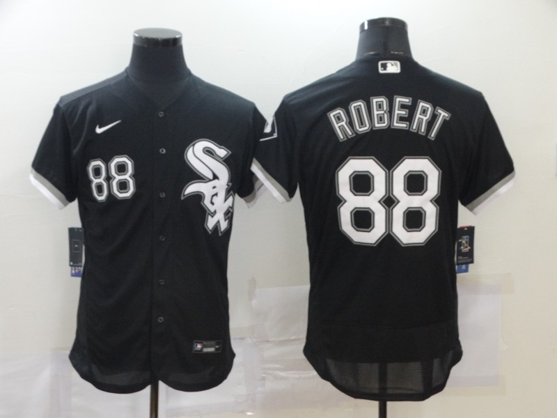 Chicago White Sox #88 Luis Rober Black Flex Base Stitched Jersey - Zenithce