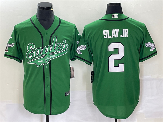 Philadelphia Eagles #2 Darius Slay JR Green Cool Base Stitched Jersey - Zenithce