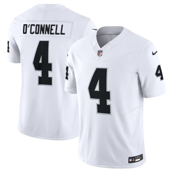 Las Vegas Raiders #4 Aidan O'Connell White 2023 F.U.S.E Vapor Untouchable Stitched Jersey - Zenithce