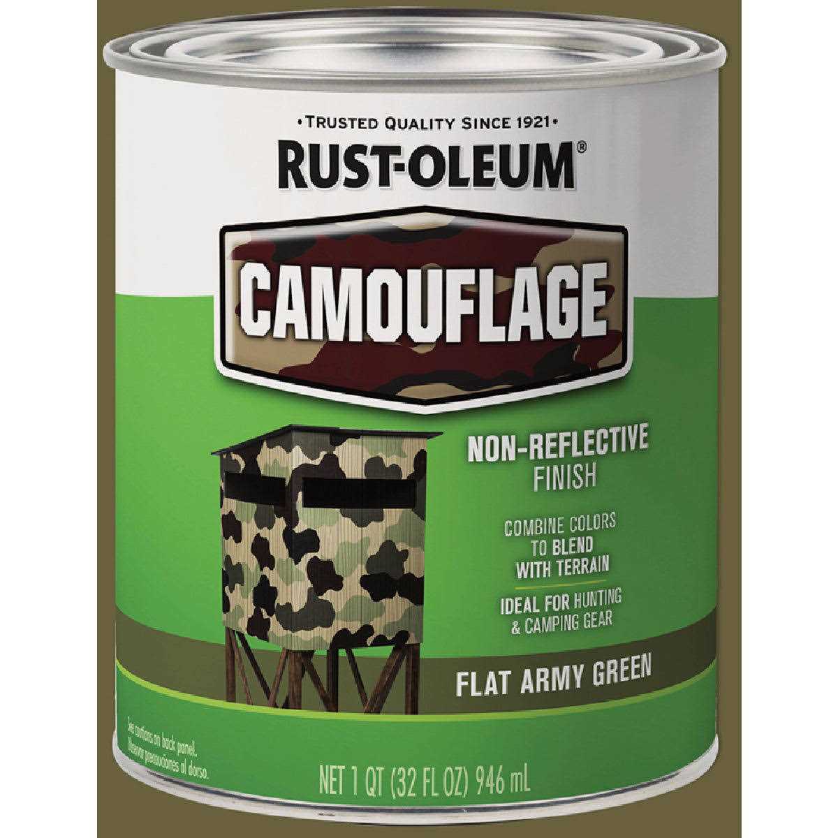 Rust-Oleum 1 qt. Camouflage Brush Paint - Zenithce