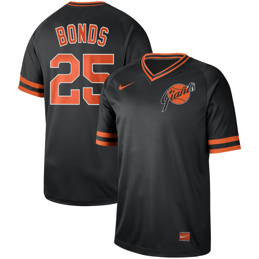 San Francisco Giants #25 Barry Bonds Navy Cooperstown Collection Legend Stitched Jersey - Zenithce