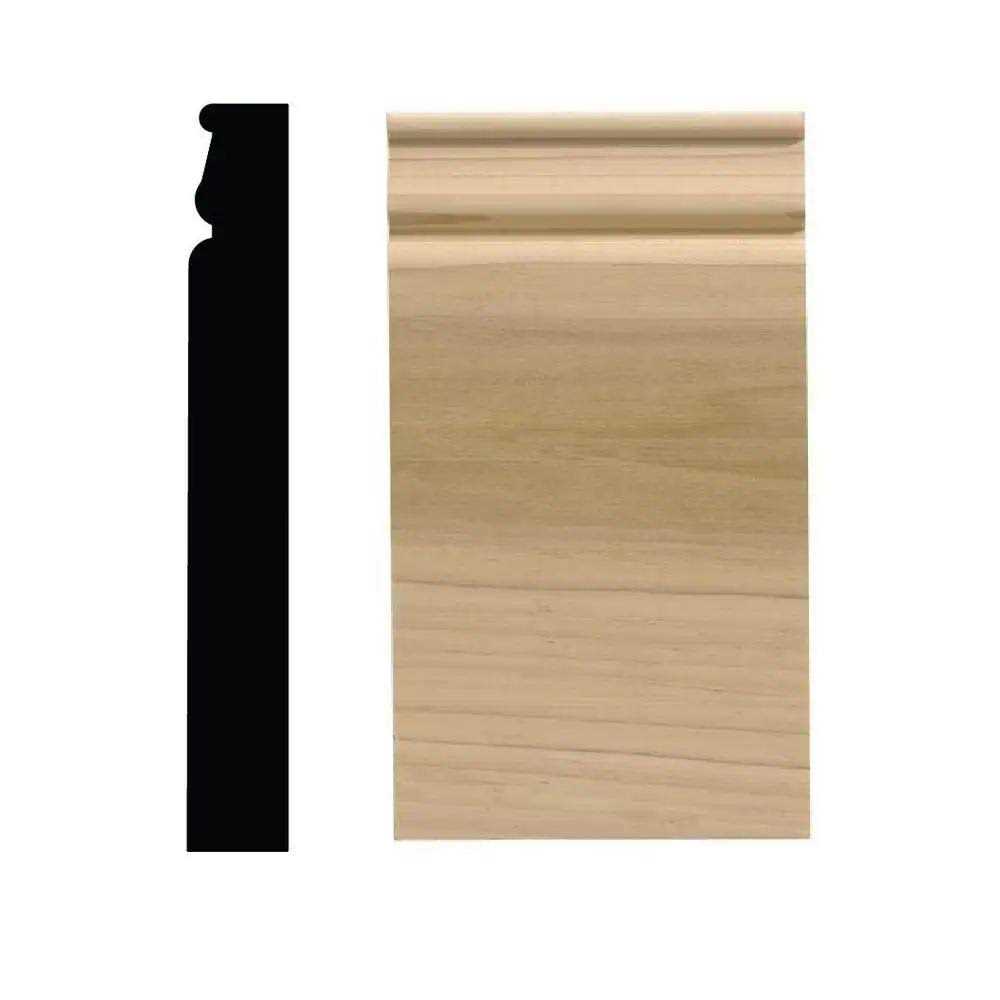 Ornamental Mouldings 1-1/16 in. x White Hardwood Plinth Block Moulding - Zenithce