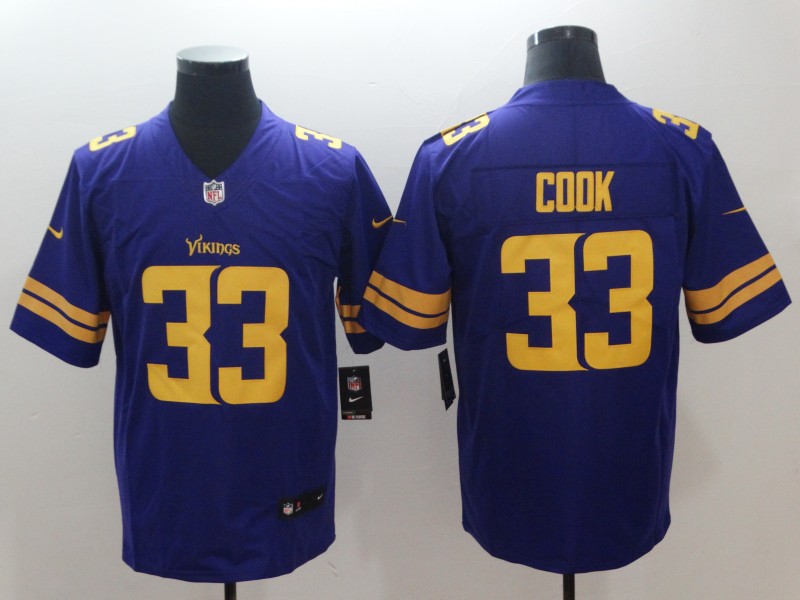 Vikings #33 Dalvin Cook Purple Rush Limited Stitched Jersey - Zenithce