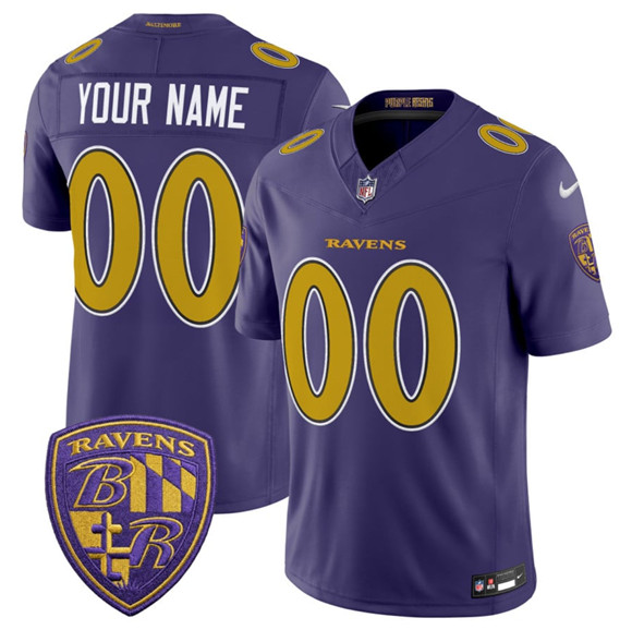 Baltimore Ravens Custom Purple 2026 F.U.S.E. Alternate Vapor Limited Stitched Jersey - Zenithce