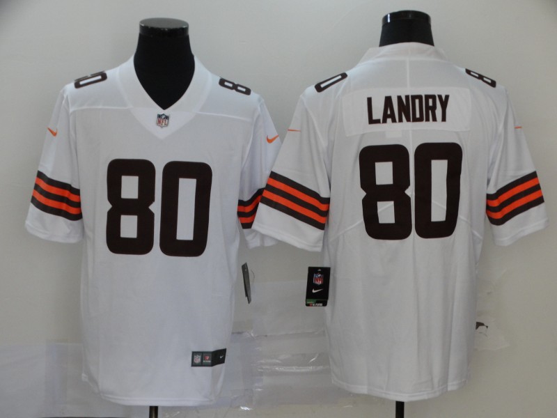 Cleveland Browns #80 Jarvis Landry New White Vapor Untouchable Limited Stitched Jersey - Zenithce