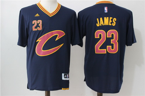 Cleveland Cavaliers #23 LeBron James Revolution 30 Swingman 2016 New Navy Blue Short-Sleeved Jersey - Zenithce